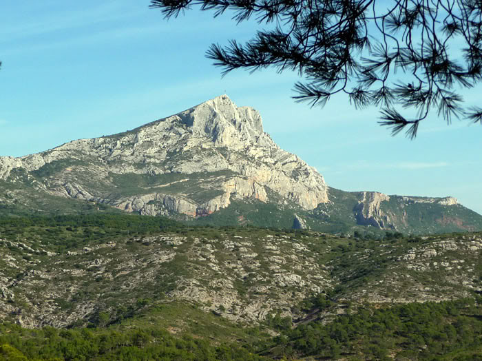 Mont Saint-Victoire painted often by Cezanne