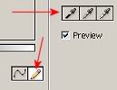 Eyedroppers and pencil tool