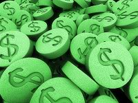 Picture of green dollars