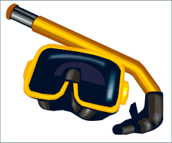 Picture of snorkel and mask